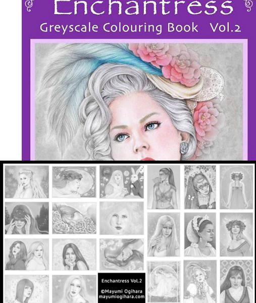 Enchantress Greyscale Colouring Book Vol.2